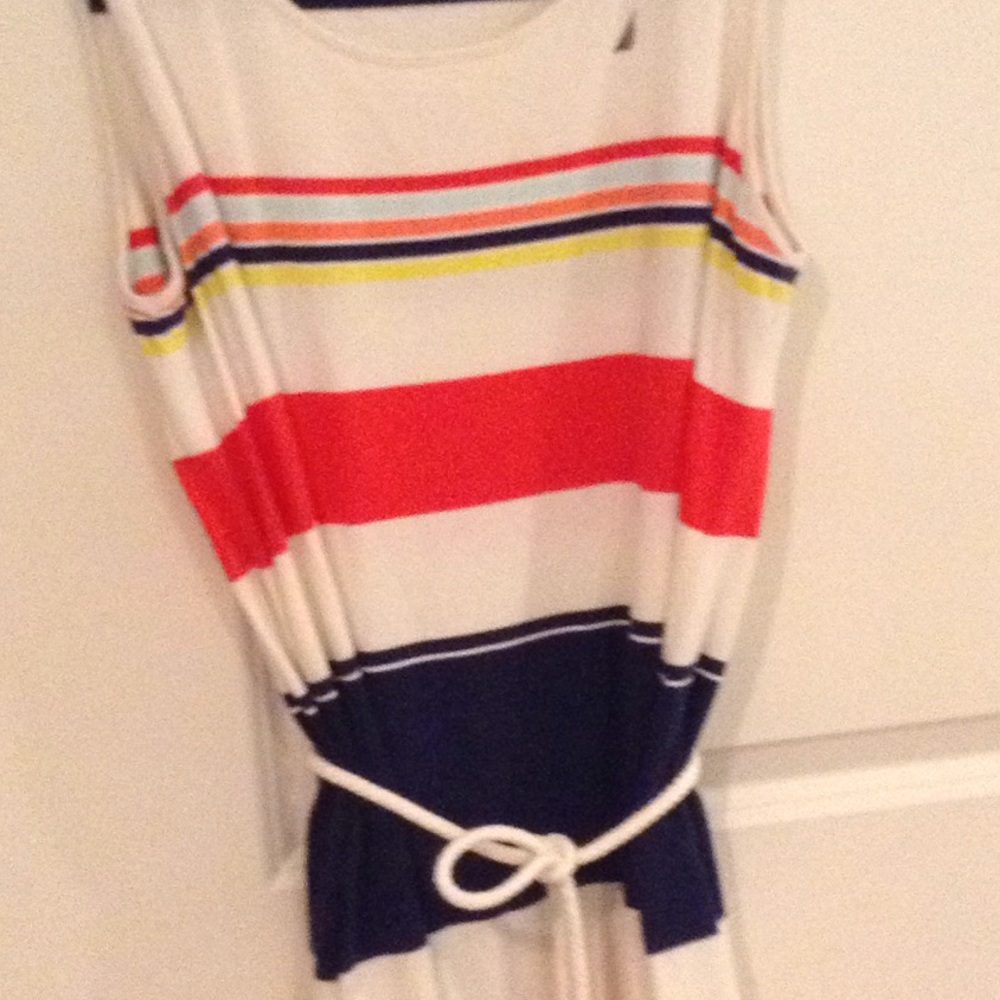 Nautica Extra Large Maxi Dress With Rope Belt View 2